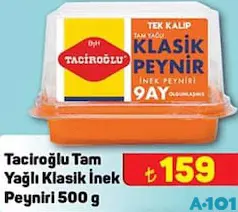 TACİROĞLU TAM YAĞLI KLASİK İNEK PEYNİRİ 500 G TACİROĞLU TAM YAĞLI KLASİK İNEK PEYNİRİ 500 G